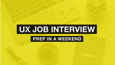 Sarah Doody – UX Job Interview Prep In A Weekend